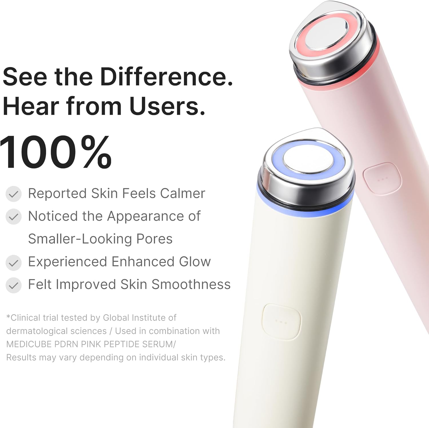 medicube Plumping Booster Device Duo | 3-Mode Facial Device for Radiant, Calming, and Bouncy-Looking Skin | Long-Lasting Hydration with Hyaluronic Acid, Ceramides & Multi Peptides, Beige - Image 8