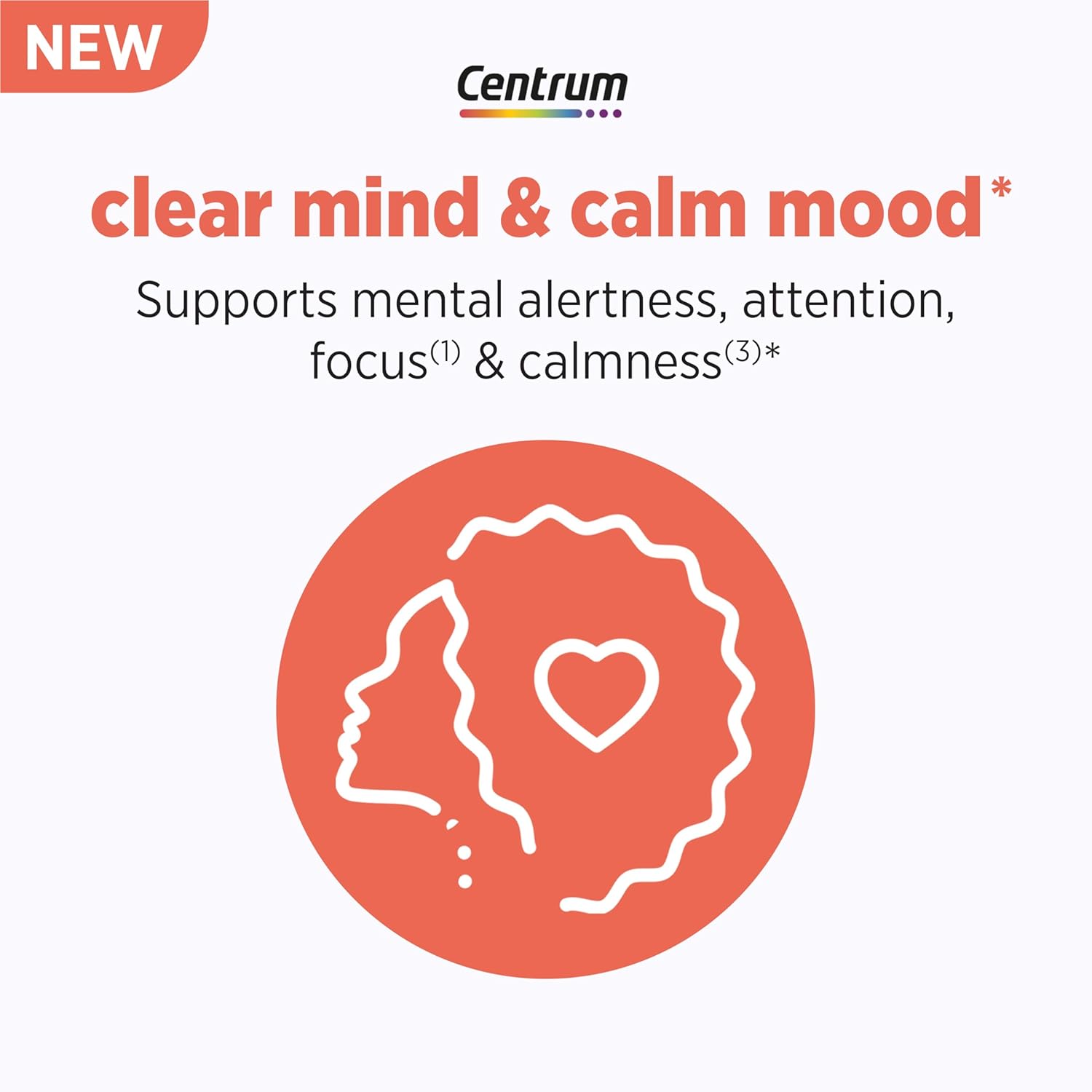 Centrum Clear Mind and Calm Mood Menopause Support Tablets, with Clinically Studied enXtra, 30 Count - Image 2