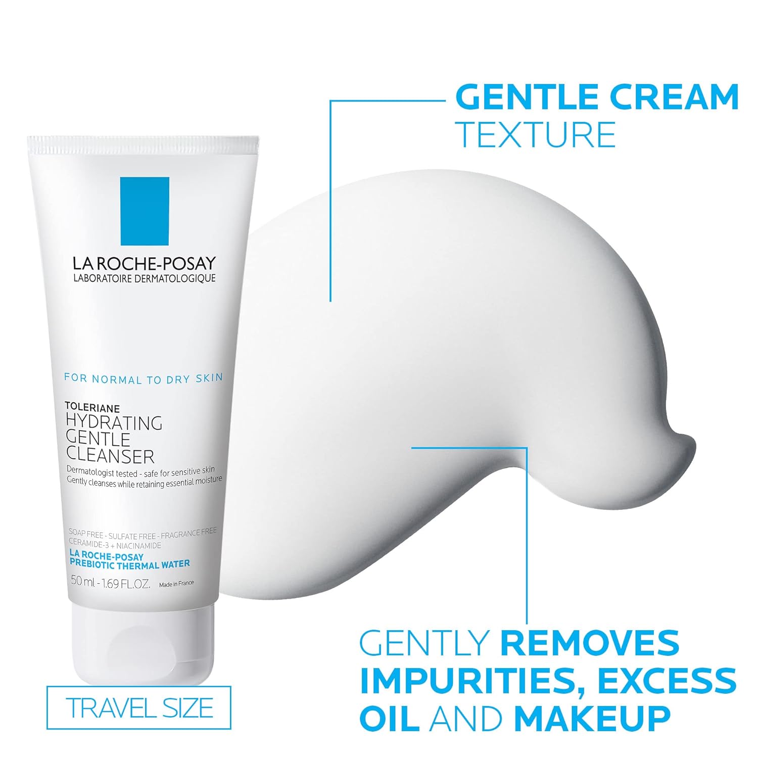 La Roche-Posay Toleriane Double Repair Face Moisturizer, Daily Moisturizer Face Cream with Ceramide & Niacinamide for All Skin Types, Immediate Comfort & Long Lasting Hydration, Fragrance Free - Image 5