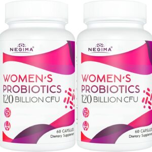 Negima Menopause Supplements for Women, 120 Billion CFUs Probiotics for Women, 13-in-1 Herbs & Botanicals Complex, for Hormone Menopause, Hot Flashes, Night Sweats, Mood Swings, Sleep - 120 Capsules