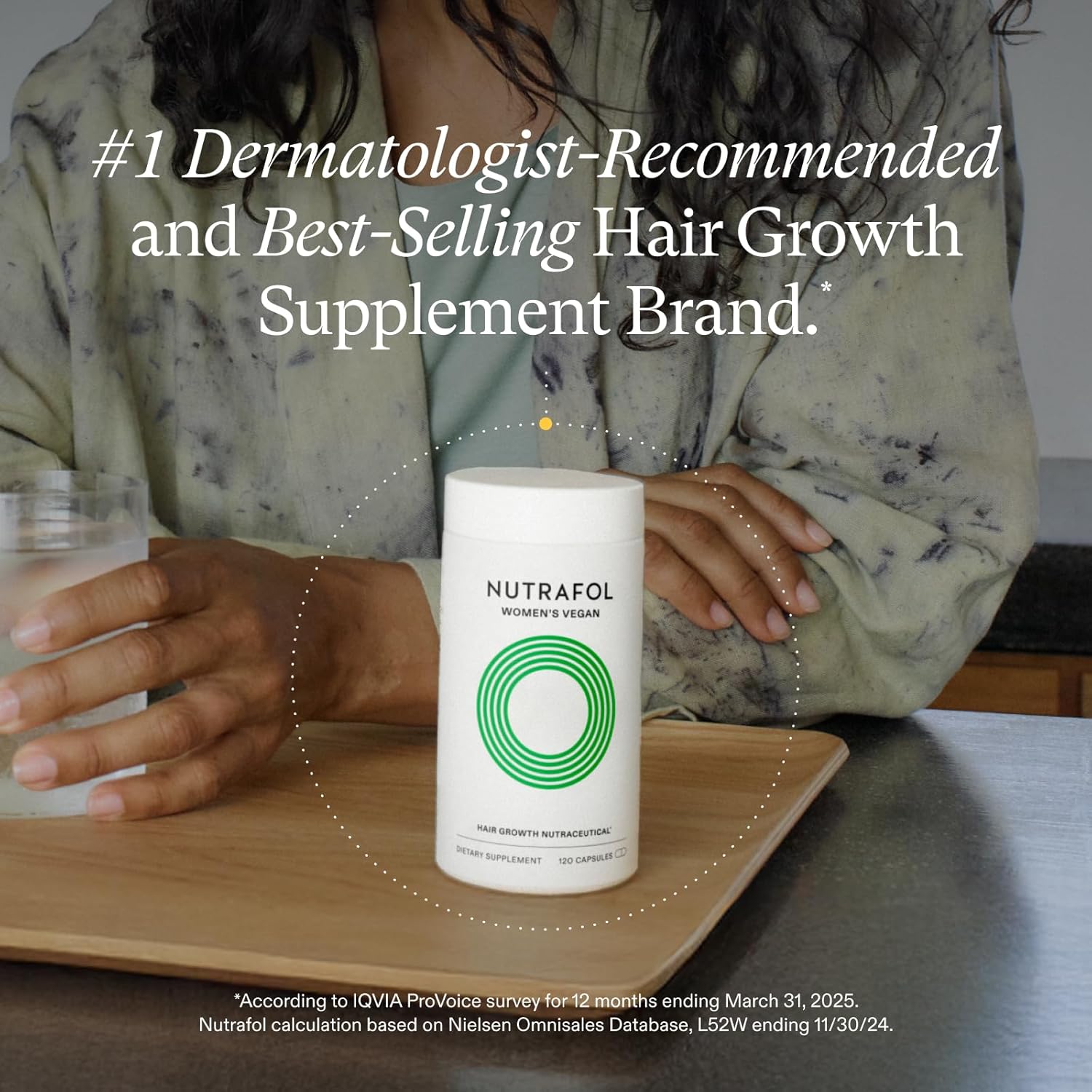 Nutrafol Women's Hair Growth Supplements, For Women 18-44 Years Old, Clinically Tested for Visibly Thicker, Stronger Hair, 100% Vegan Ingredients, Dermatologist Recommended - 1 Month Supply - Image 2