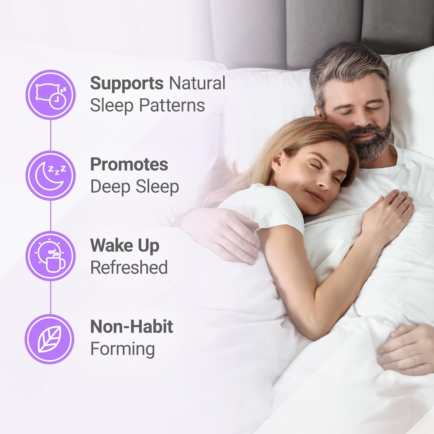 Nested Naturals Luna Sleep Aid - Non-Habit Forming Natural Sleeping Pills for Adults with Naturally Sourced Ingredients - Valerian Root, Melatonin, Chamomile, Lemon Balm, and More - 60 Vegan Capsules - Image 3