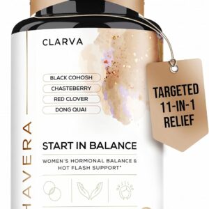 Perimenopause Supplements Women - Complete 11-in-1 Hormonal Balance & Multi-Symptom Relief: Hot Flashes, Night Sweats & Mood - Premenopausal Support Formula - 3rd Party Tested - Non-GMO - 60 Capsules