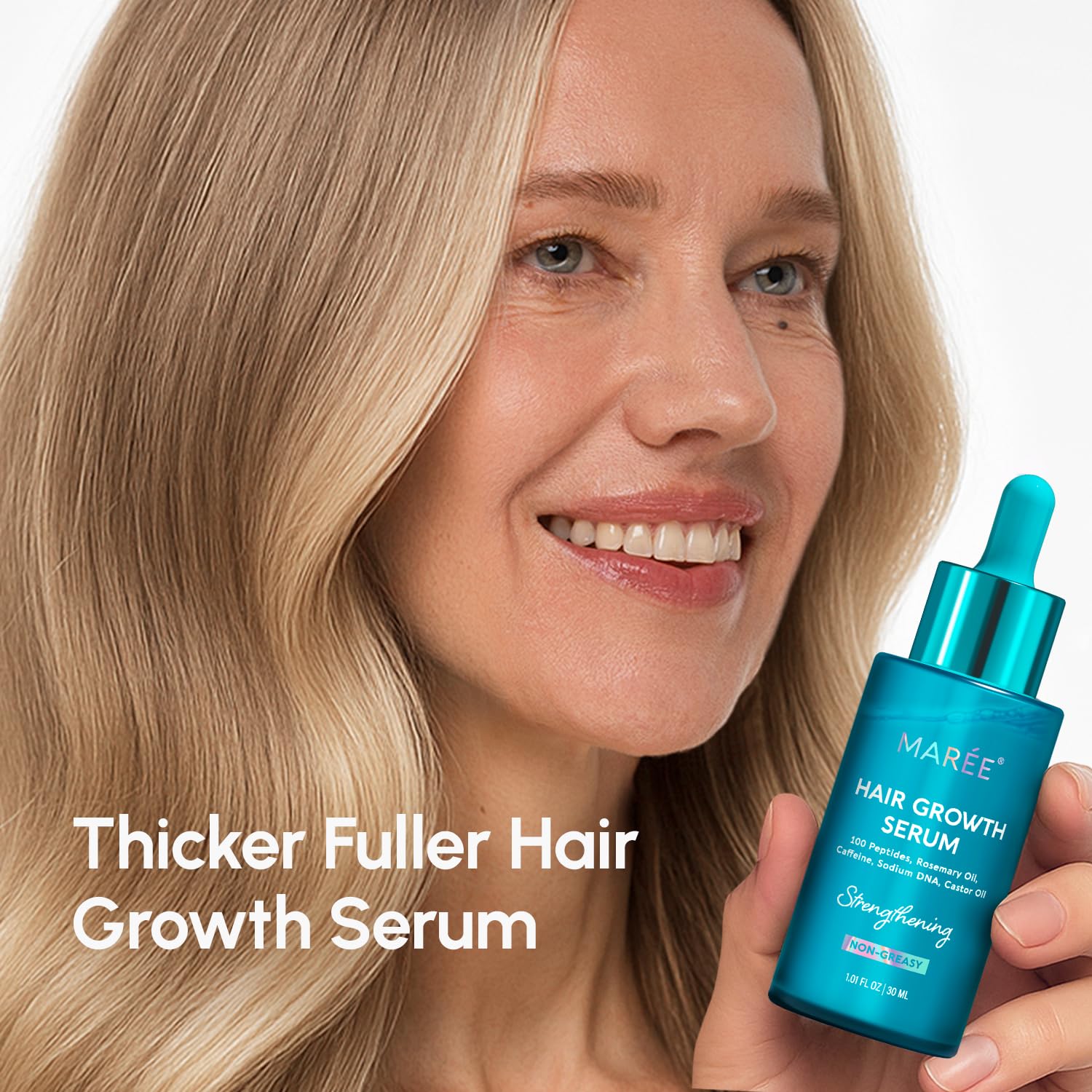 MAREE Hair Growth Serum - Caffeine Peptides Castor Rosemary Oil for Hair Growth - Products for Women & Men - Hair Oils for Hair Growth - Hair Regrowth Tonic - Scalp Serum - Suero Para El Cabello - Image 3
