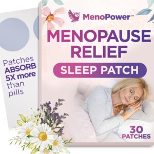 Cooling Sleep Patch with Melatonin for Menopause Relief, Hot Flash Relief & Night Sweats | Menopause Patches for Women - Cooling Patch for Hot Flashes, Menopause Cooling Product for Better Sleep