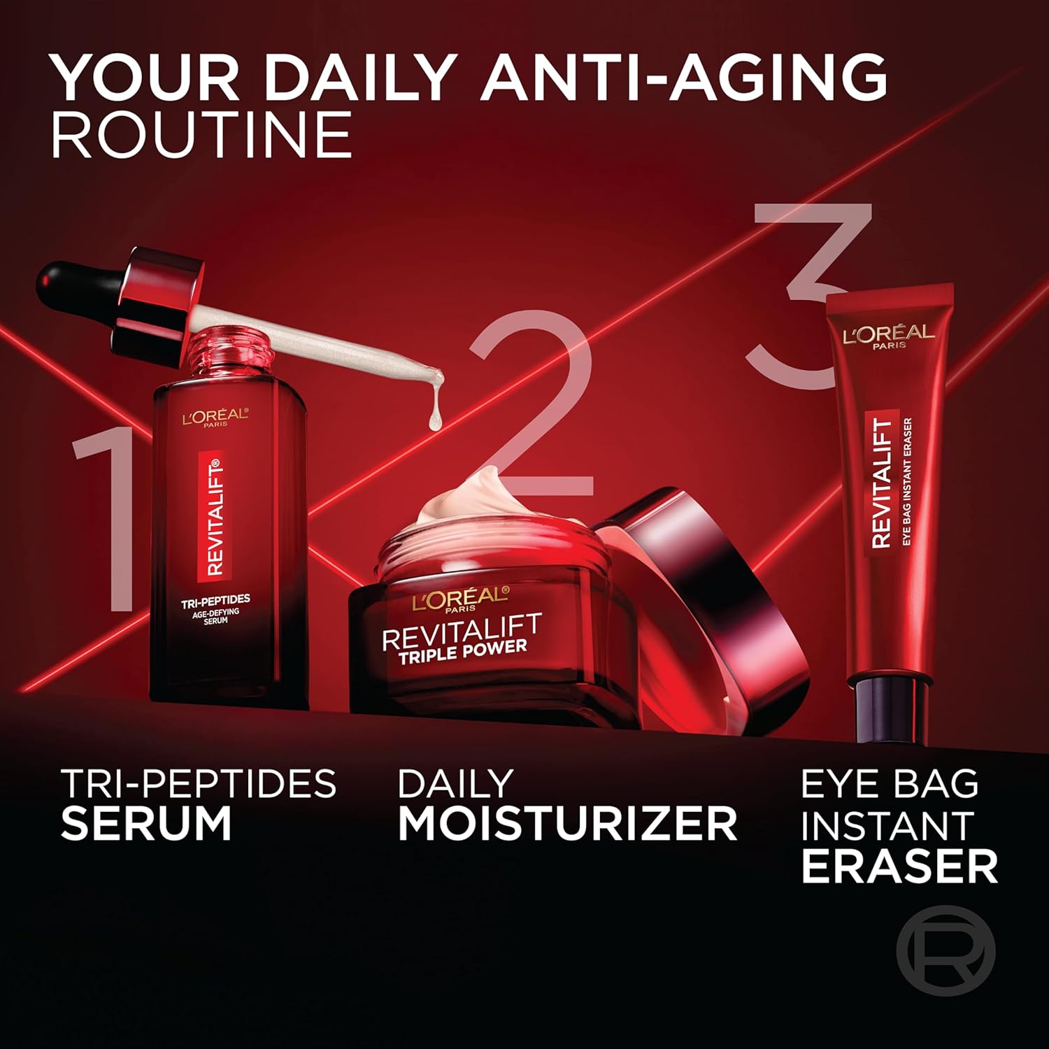 L'Oreal Paris Revitalift Triple Power Anti-Aging Face Moisturizer, Pro Retinol, Hyaluronic Acid & Vitamin C to Reduce Wrinkles, Firm & Brighten Skin, 1.7 Oz - Image 6