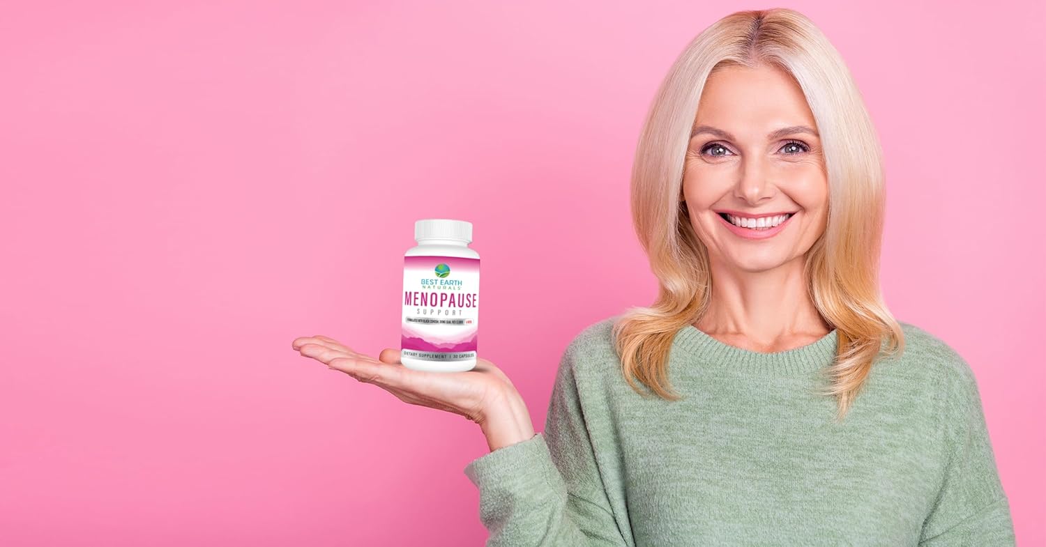 Best Earth Naturals Menopause Support for Hot Flashes, Mood Swings, Night Sweats, Healthy Hormone Levels and More. Made with Black Cohosh, Chasteberry & More - Image 4