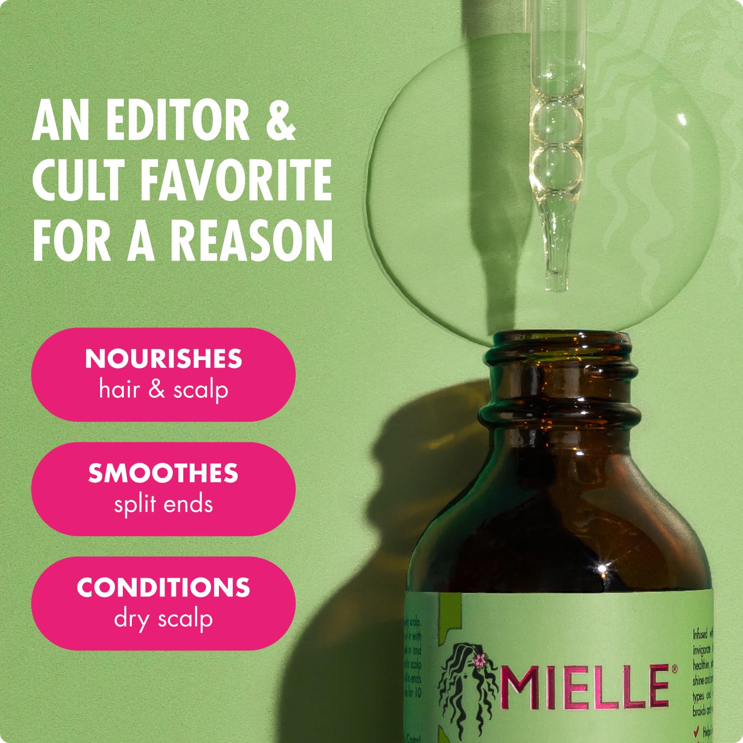 Mielle Organics Rosemary & Mint Hair Oil - Strengthening Biotin Oil Infused Frizzy & Damaged Hair Care - Split Ends & Dry Scalp Treatment to Support Longer, Healthier Strands, 2 Ounce - Image 4