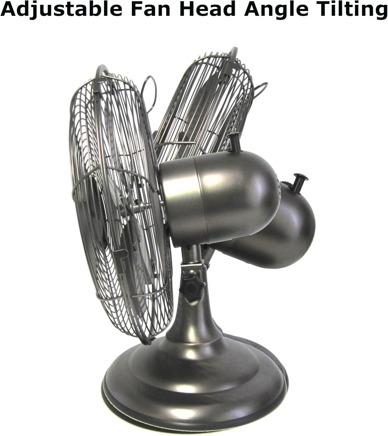 Optimus F-6212A F-6212A 3-Speed 60-Watt 12-In. Portable Retro Oscillating Table Fan - Image 3