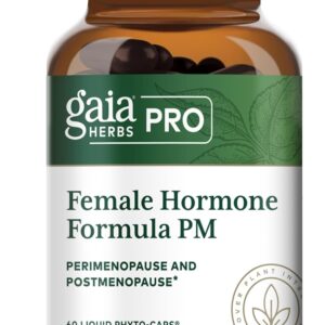 Gaia Herbs Pro Female Hormone Formula PM - Women's Health Supplement for Menopause & Sleep Support - Black Cohosh & St. John's Wort - Vegan, Soy-Free & Gluten-Free - 60 Liquid Phyto-Caps (30 Servings)