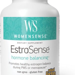 Natural Factors WomenSense EstroSense - Daily Hormonal Balance Support Supplement - Supports Healthy Menstruation & Menopause - Non-GMO Natural Supplement - 120 Vegetarian Capsules (60 Servings)