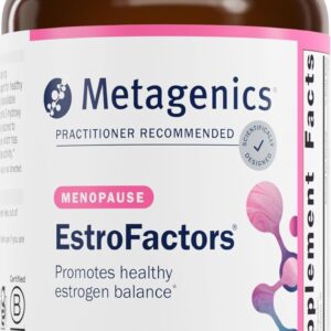 Metagenics EstroFactors - Estrogen Metabolism & Detox Support with Beta-Carotene, Curcumin & Phytonutrients - Supports Women's Health, Heart & Menopause Relief* - Non-GMO Gluten-Free - 60 Tablets