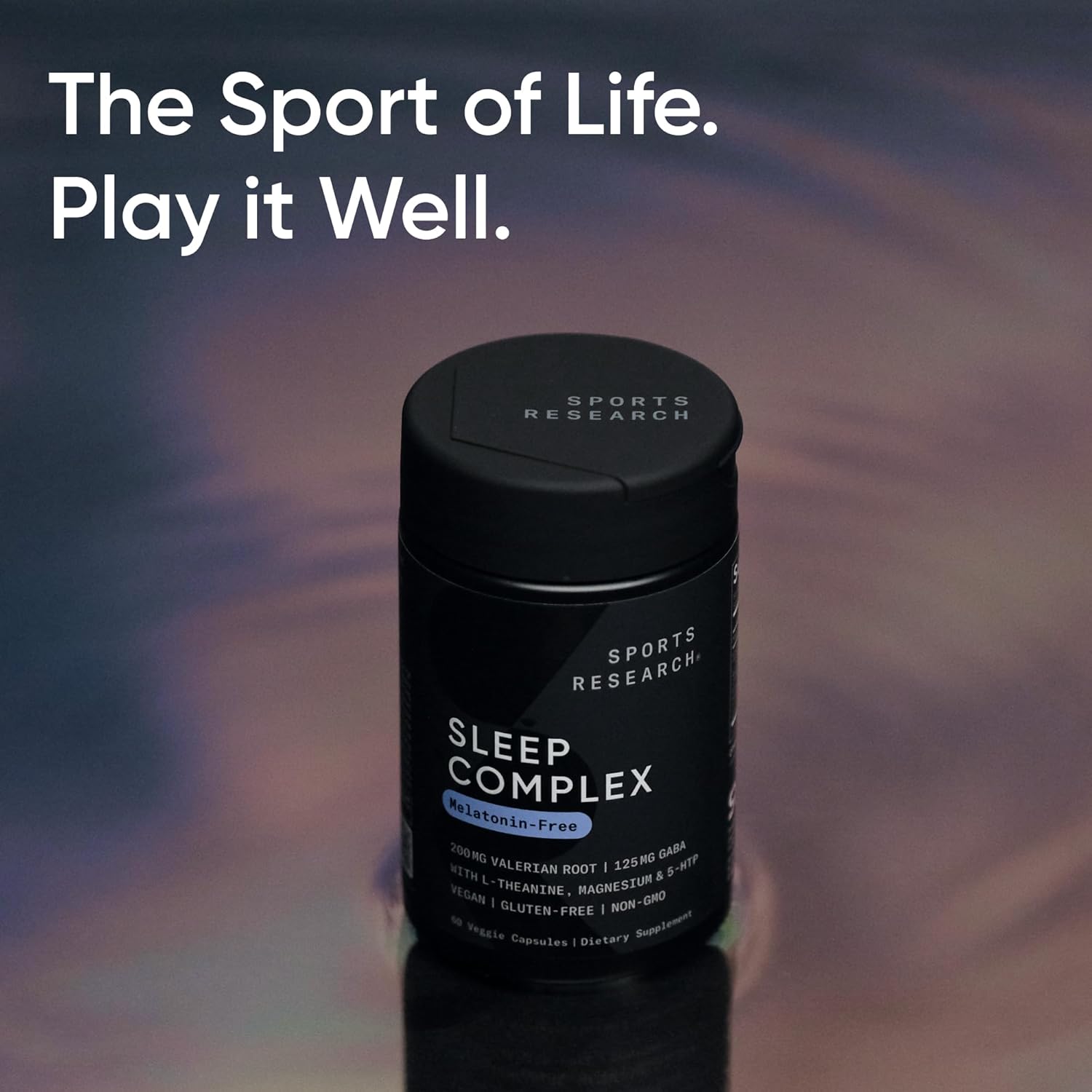 Sports Research® Sleep Complex- Melatonin-Free Vegan Capsules - with Valerian Root, GABA, L-Theanine, Magnesium & 5-HTP - 30 Servings - Image 7
