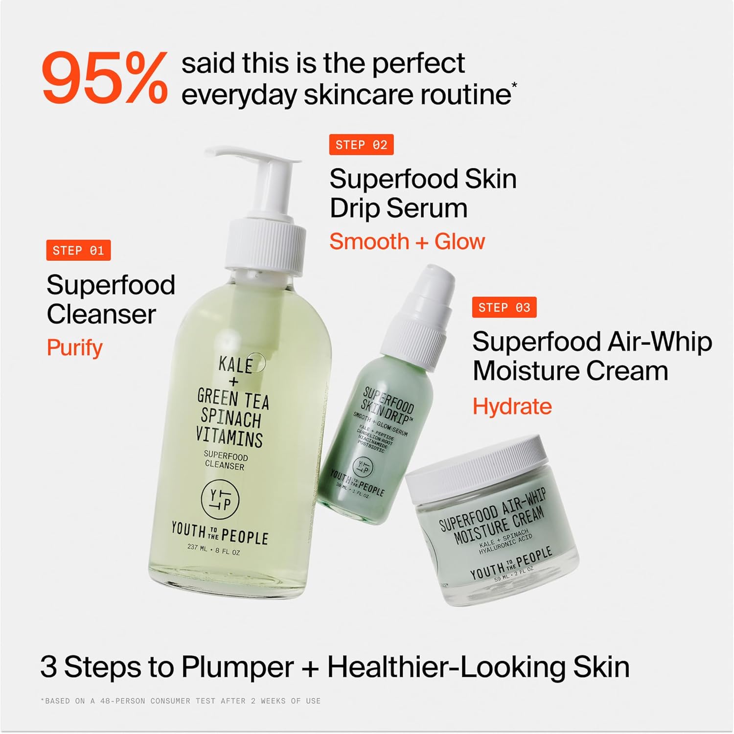 Youth To The People Superfood Facial Cleanser - Kale + Green Tea Daily Face Wash, Gently Removes Makeup, SPF, and Oils, Soothing Antioxidants for Glowing Skin, pH Balance, Clean Pores, Refillable - Image 13