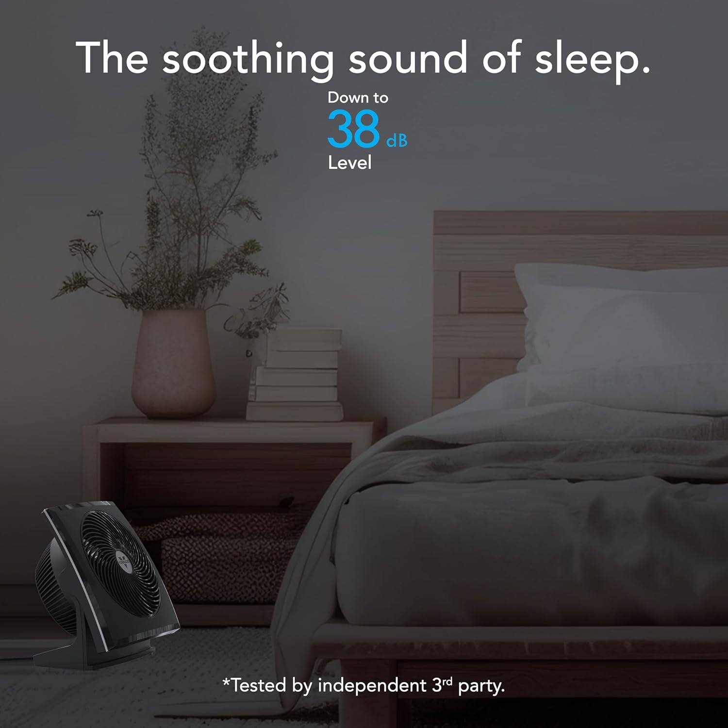 Vornado 673T Whole Room Air Circulator Fan, 3 Speed Settings, 90 Degree Pivoting Head, Deep Pitched Blades, Vortex Action Technology, Black Electric Fan for Bedroom, Office, Home - Image 4