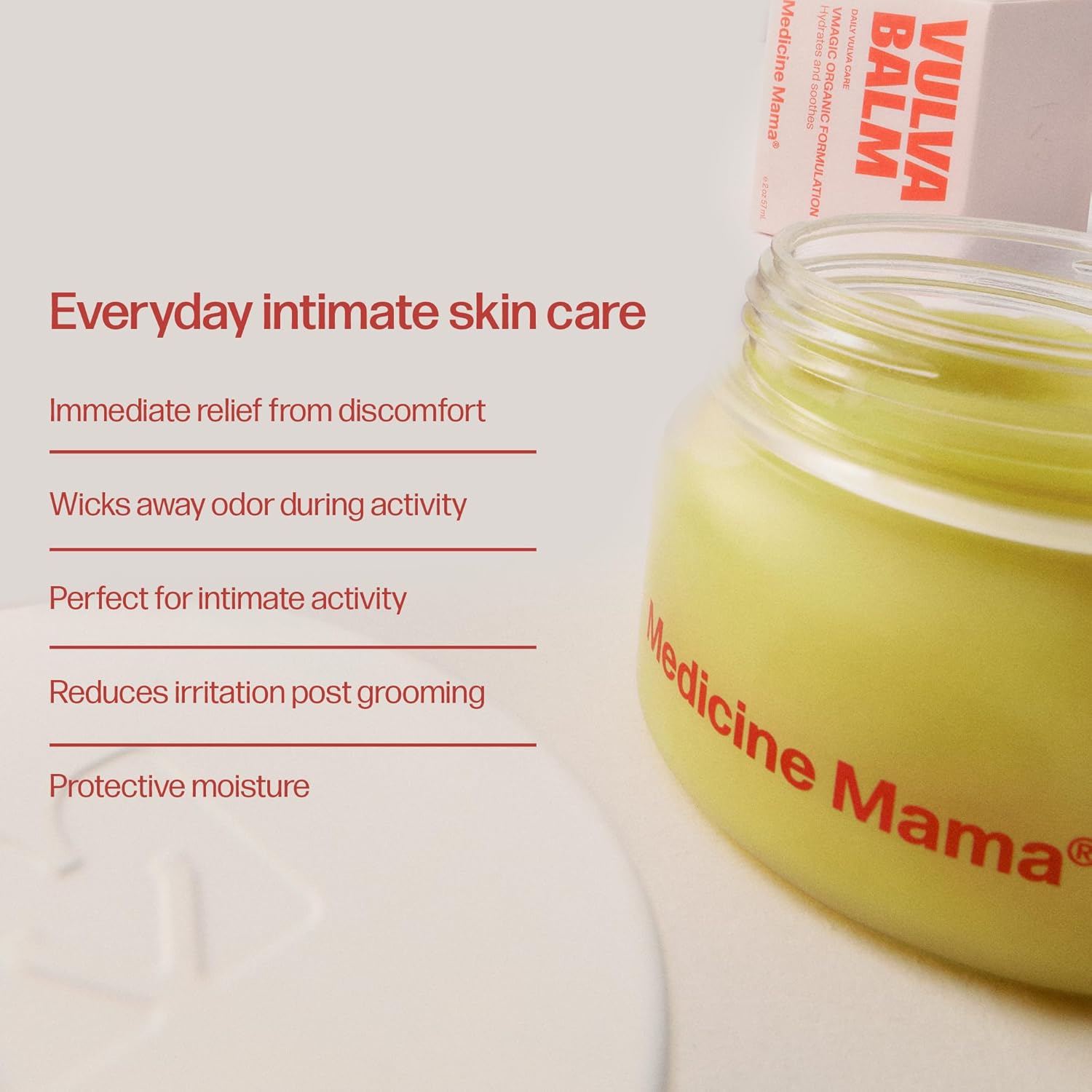 VMAGIC by Medicine Mama Organic Vulva Balm – Intimate Skin Care, Menopause Support – Relieves Feminine Dryness, Itching & Irritation – Hormone Free, Vaginal Moisturizer for Women – 2 oz - Image 4