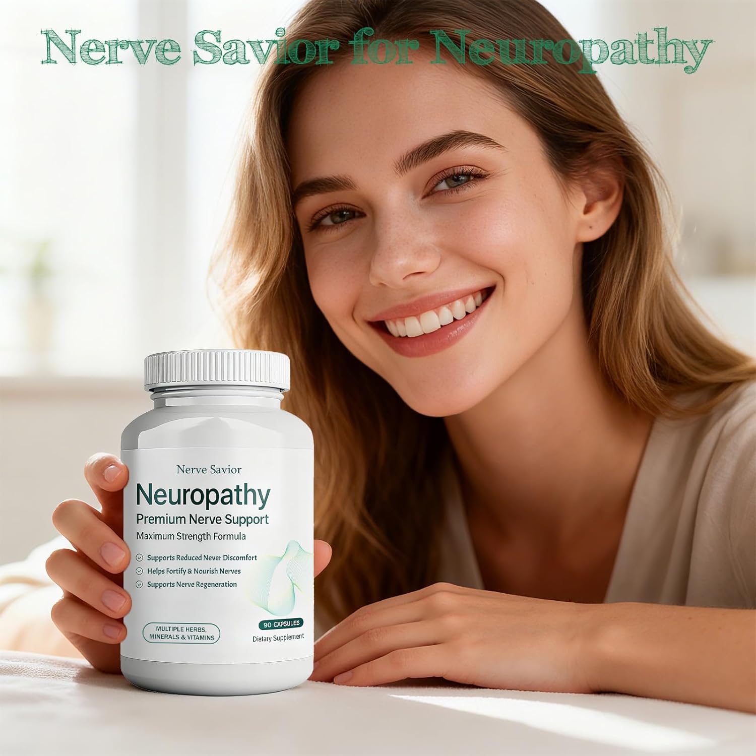 for Neuropathy - 600mg Alpha Lipoic Acid + B Vitamins & Herbal Blend for Nerve Health, Natural Energy – 90 Capsules - Image 6