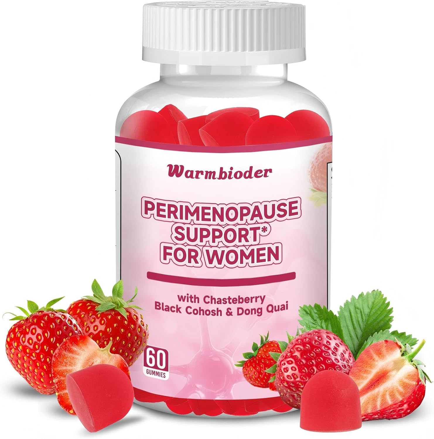 Perimenopause Support Gummies for Women - Menopause Relief & Balance Supplement with Black Cohosh Chasteberry Vitamins D3 B6 for Hot Flashes Night Sweats & Mood
