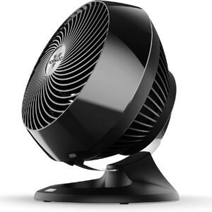 Vornado 660 AE Large Whole Room Air Circulator Fan with 4 Speed Settings, Works with Alexa, Chrome Glide Bar for Directional Airflow, Powerful Targeted Airflow, A Certified for Humans Device, Black