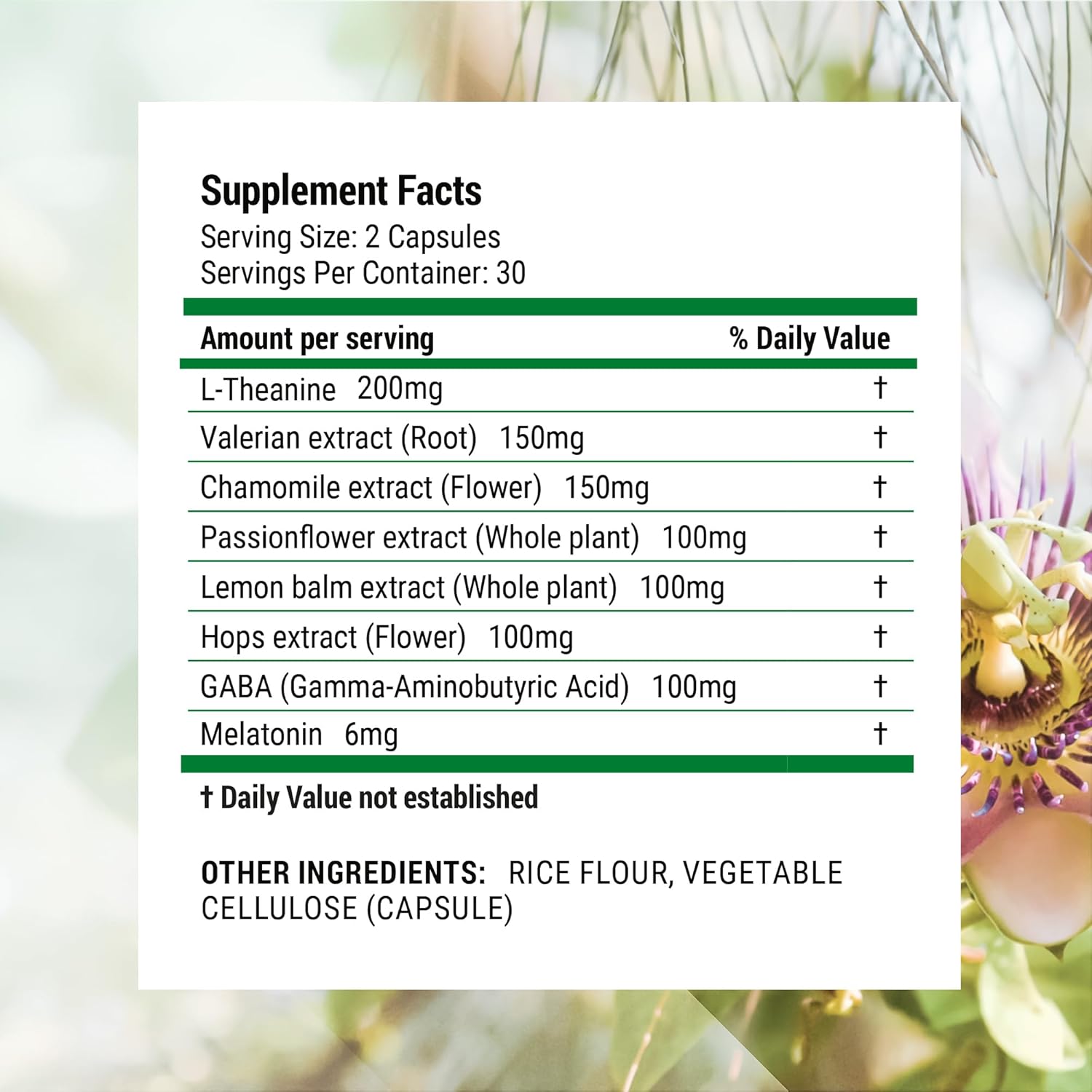 Nested Naturals Luna Sleep Aid - Non-Habit Forming Natural Sleeping Pills for Adults with Naturally Sourced Ingredients - Valerian Root, Melatonin, Chamomile, Lemon Balm, and More - 60 Vegan Capsules - Image 7