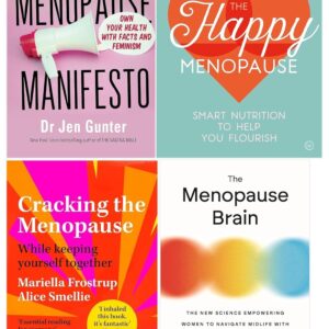 Menopause Manifesto, Cracking the Menopause, The Menopause Brain and The Happy Menopause 4 Books Collection Set