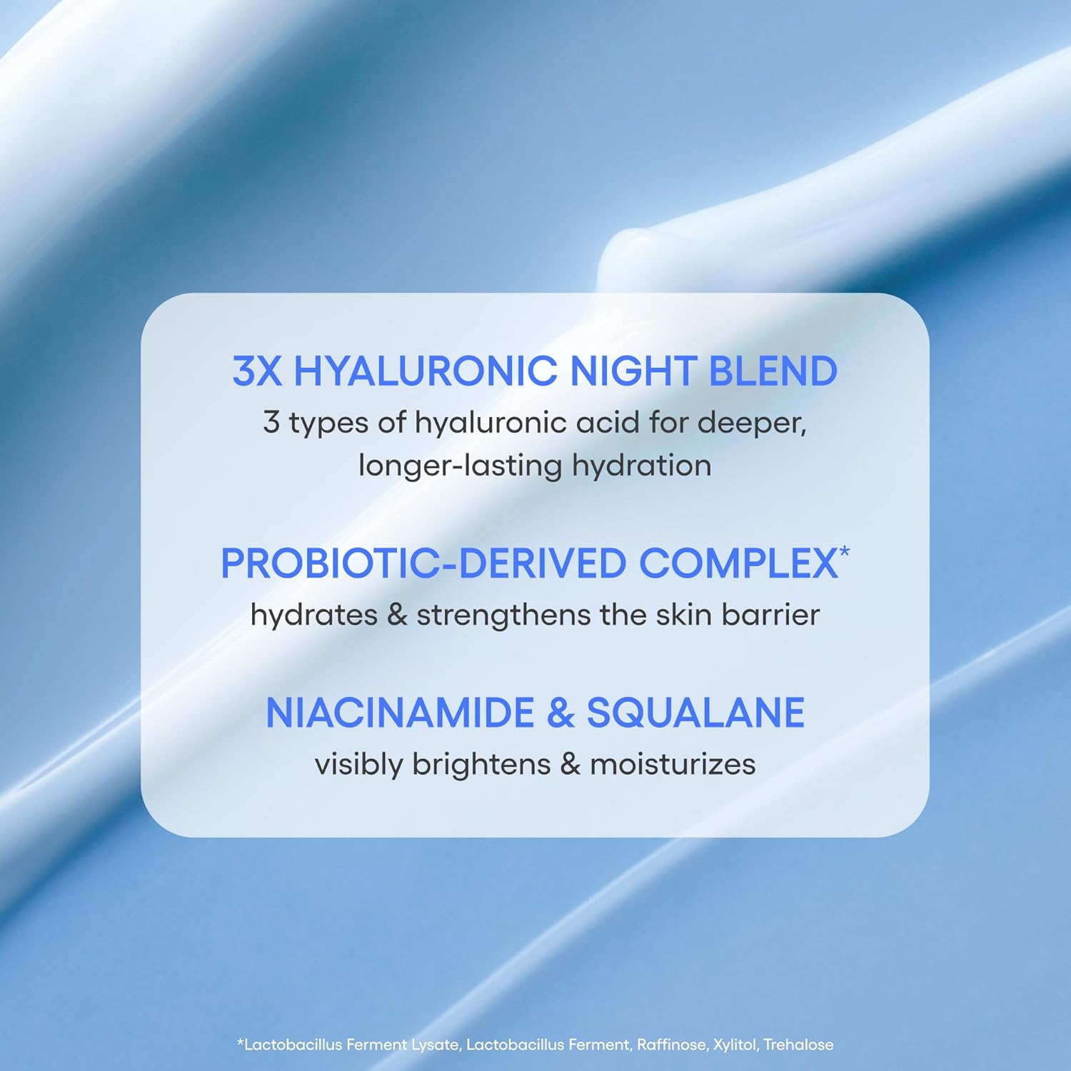 LANEIGE Water Sleeping Mask: Hydrating Korean Overnight Mask with Squalane & Probiotic-Derived Complex, for Bright, Glowing Skin & Barrier Support - Image 3