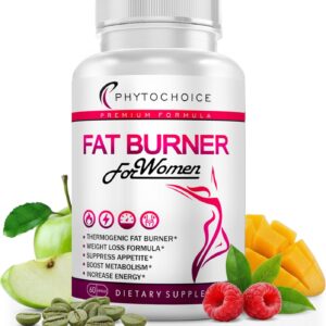 Belly Fat Burner for Women – Powerful Weight Loss Pills That Target Stubborn Belly & Thigh Fat – Thermogenic Metabolism Booster, Appetite Suppressant & Bloating Relief – Advanced Slimming Formula