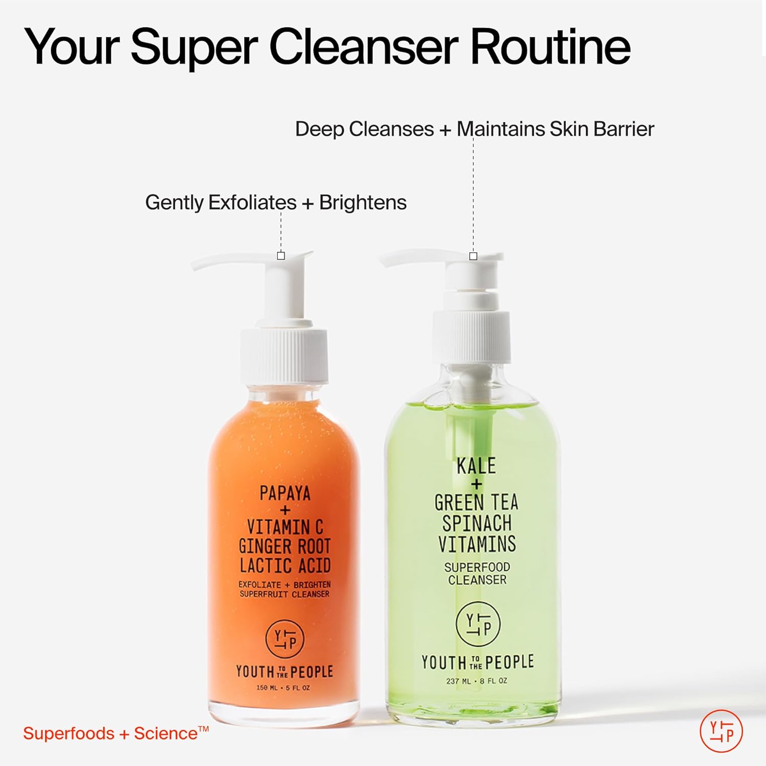 Youth To The People Superfruit Facial Cleanser - Papaya + Vitamin C Gentle Exfoliating Face Wash, Cellular Skin Renewal with AHA + BHA, Evens Skin Tone & Texture for Soft + Radiant Skin, Sulfate-free - Image 11