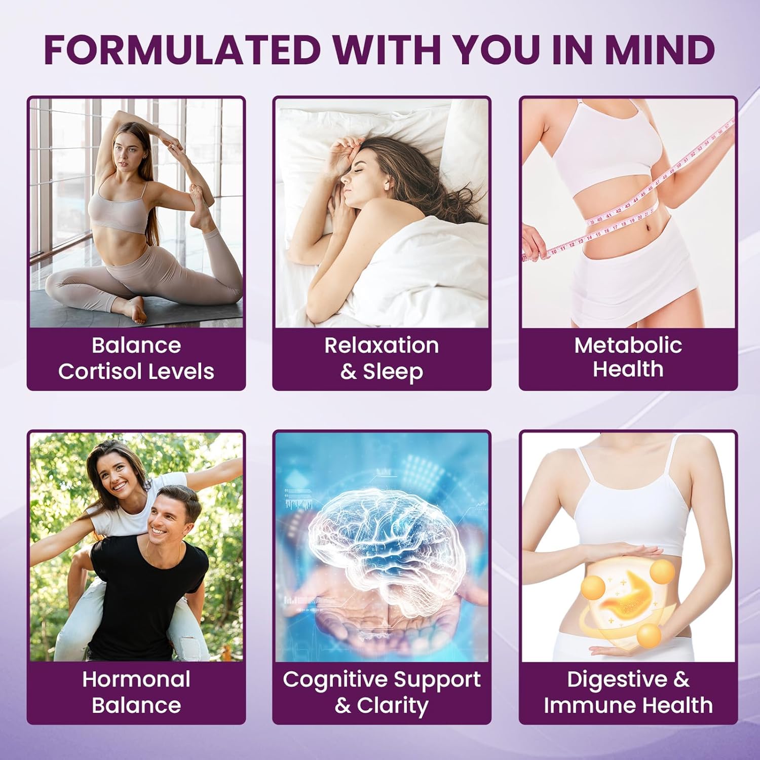 Cortisol Supplements for Women, 16 IN 1 Cortisol Detox for Women, with Magnesium, Ashwagandha, L-Theanine & Probiotics, Cortisol Reducer Manager for Hormone Balance, Mood & Digestion, 90 Tablets - Image 3