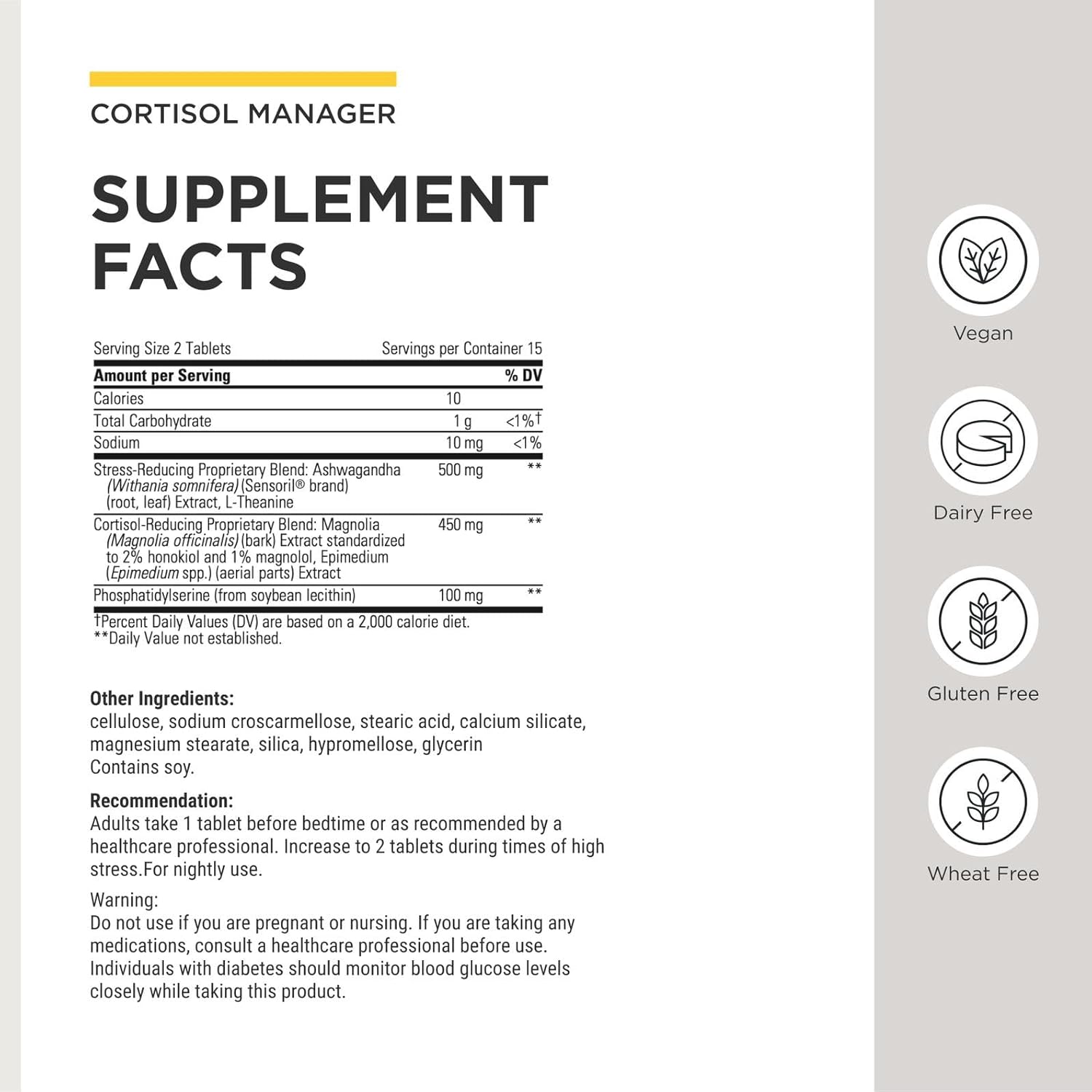 Integrative Therapeutics Cortisol Manager - Balance Cortisol & Support Relaxation for Restful Sleep* - Includes Ashwagandha & L-Theanine for Confidence with Less Stress* - 30 Tablets (15 Servings) - Image 4