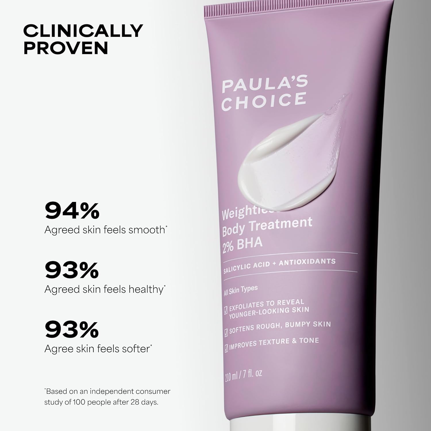Paula's Choice Weightless Body Lotion Treatment 2% BHA, Salicylic Acid & Chamomile Lotion Exfoliant, Body Moisturizer for Keratosis Pilaris (KP) Prone Skin & Clogged Pores, Fragrance-Free - Image 2