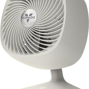 Vornado MOVIO™ 6 Personal Air Circulator Fan with Omniwave™ Multi-Axis Oscillation, Energy Efficient DC Motor, Easy Clean Removable Grille, 12-Hour Timer, RF Remote Control, Quiet Operation Desk Fan