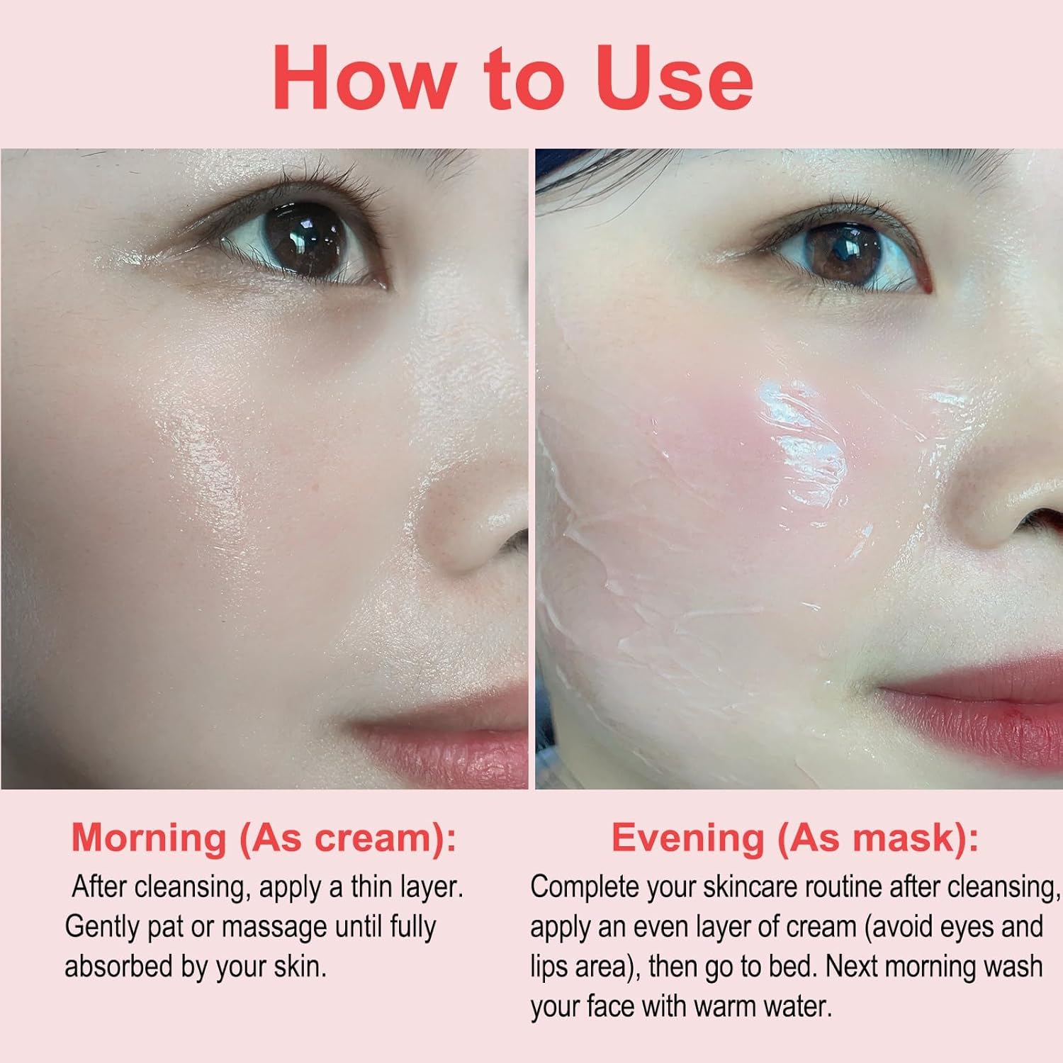 Collagen Jelly Cream - Contains Niacinamide & Freeze Dried Hydrolyzed Collagen -Elasticity & Hydration - Reduce Fine Lines & Dullness - Korean Glass-Shiny Skin Suitable for All Skin Types (3.38 Fl.Oz) - Image 6