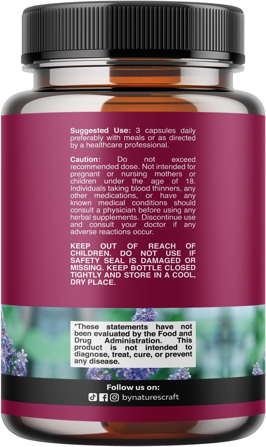 Complete Herbal Menopause Supplement for Women - Soy Free Female Hormone Balance Capsules for Night Sweats Hot Flashes & Mood Swings with Dong Quai, Chaste Berry & Black Cohosh Root - 75 Count - Image 2
