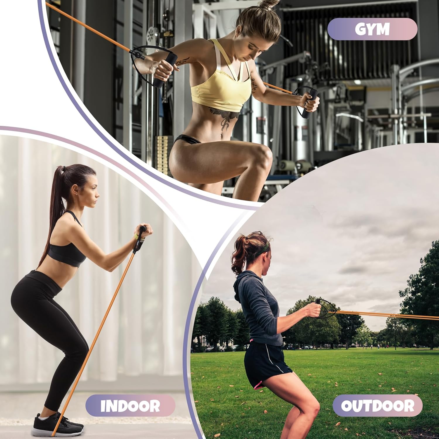 RitFit Single Resistance Exercise Band with Comfortable Handles - Ideal for Physical Therapy, Strength Training, Muscle Toning - Foam Padding Door Anchor and Starter Guide Included - Image 7