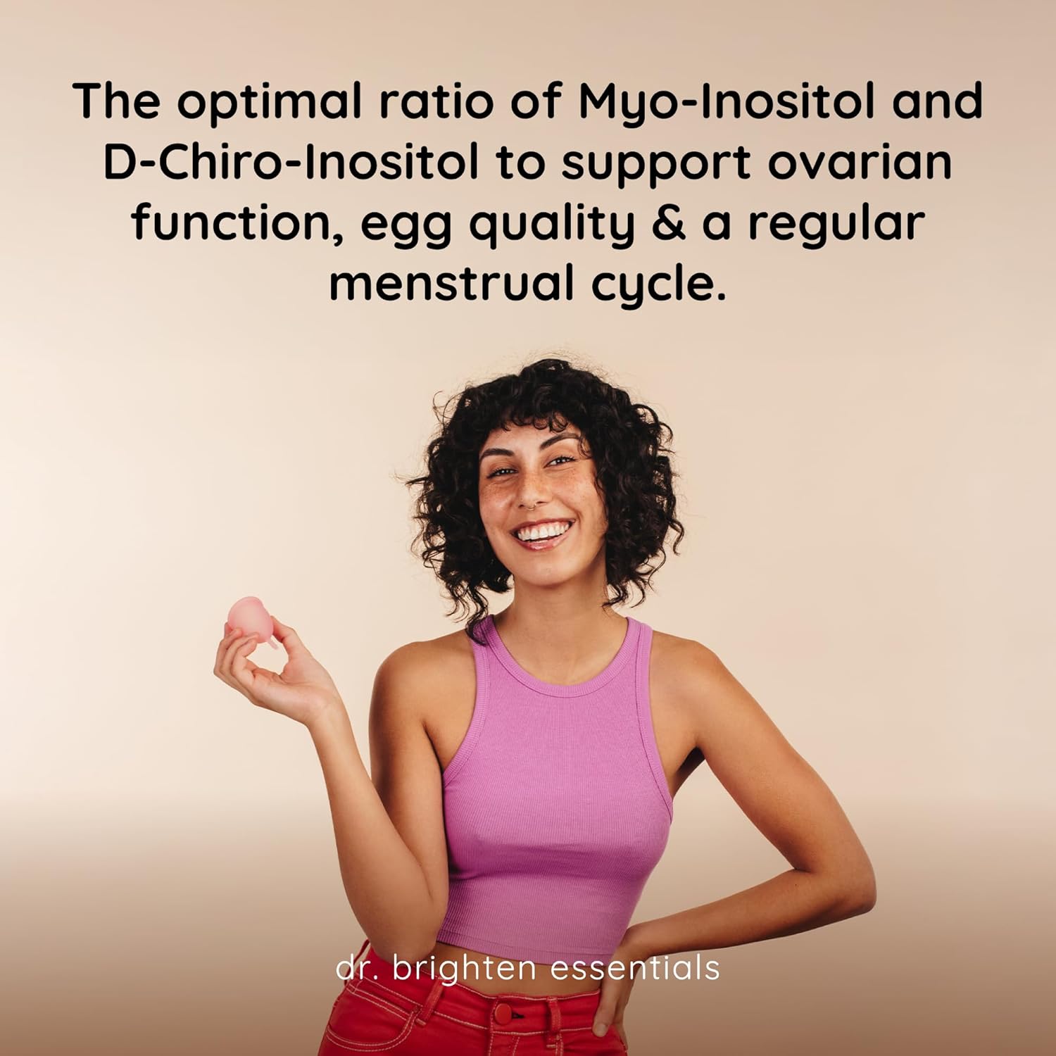 Dr. Brighten Myoinositol Plus - Doctor Formulated Ratio of Myo- and D-Chiro-Inositol to Support PCOS Symptoms, Hormone Balance, Healthy Ovarian Function, and Regular Menstrual Cycles - Image 4