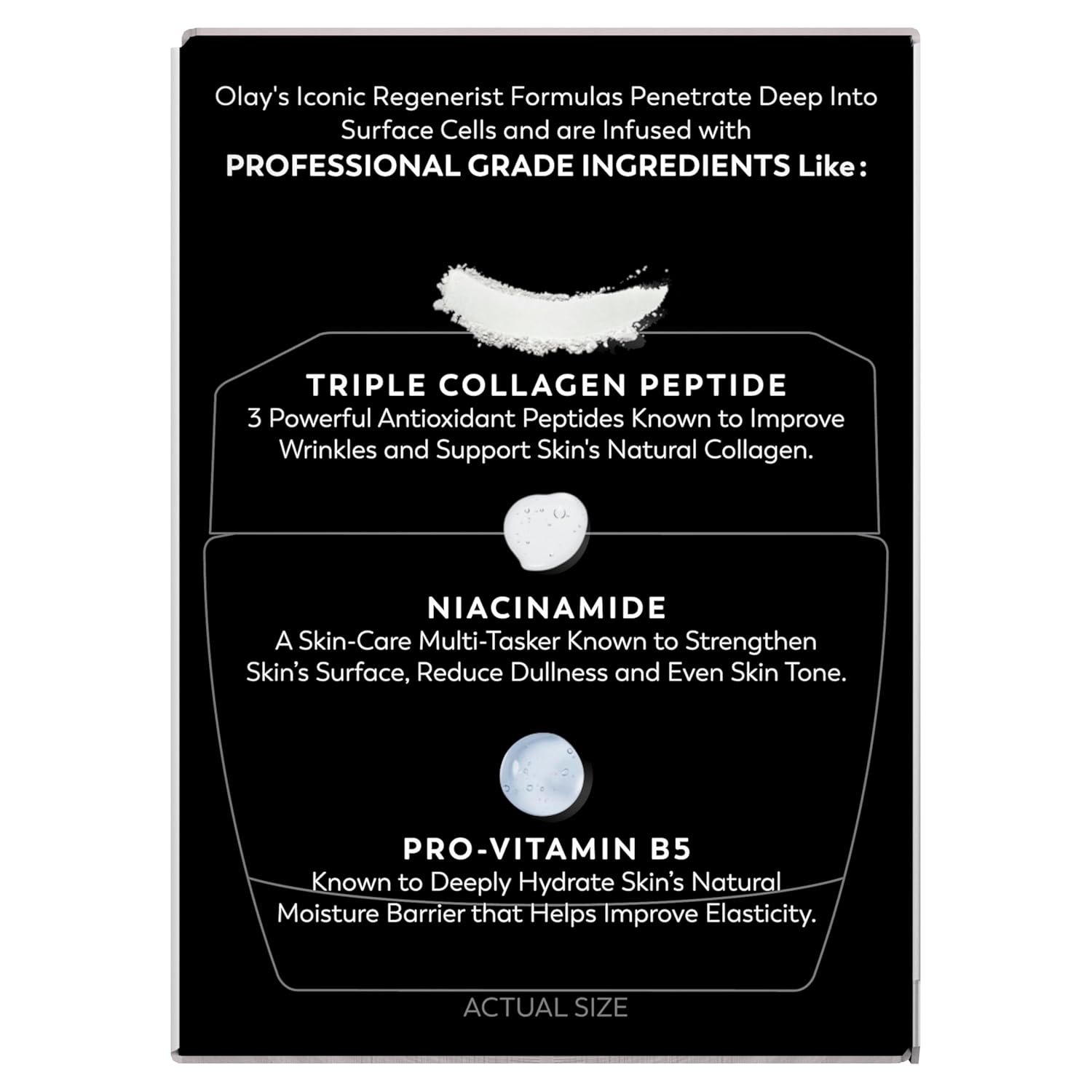 Olay Face Moisturizer, Regenerist Micro-Sculpting Cream for Women, Fragrance-Free - Anti-Aging, Anti-Wrinkle, Firming Skin Care - Triple Collagen Cream, Peptide, Hyaluronic Acid, Niacinamide, 2.6oz - Image 13
