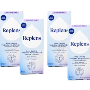 Replens Long-Lasting Vaginal Moisturizer - 8 ct, Pack of 4