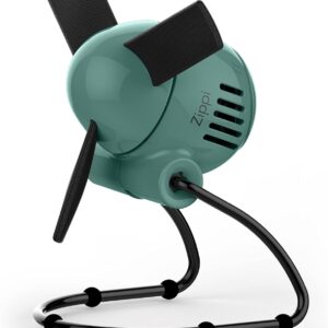Vornado Zippi Small Personal Fan, Foldable Cooling for Desk, 2 Speed Settings, Soft Nylon Blades, Directable Airflow, Compact Design, Perfect Fan for Office and Bedroom, Multiple Color Options, Green