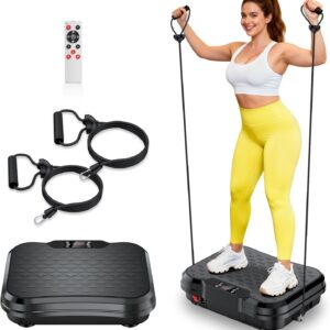 NXSCI Vibration Plate Exercise Machine,Vibrating Platform for Lymphatic Drainage with 250 Speeds,500 lbs Weight Capacity,Vibrated Plates for Weight Loss,Full Body Workout Equipment for Fitness at Home
