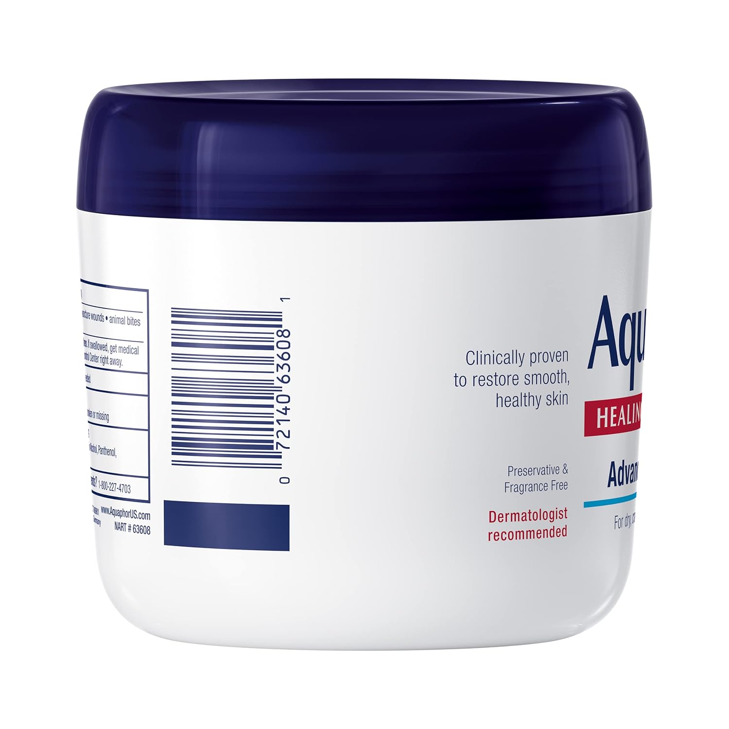 Aquaphor Healing Ointment, Advanced Therapy Skin Protectant, Multi-Purpose Healing Ointment and Body Moisturizer, For Dry, Cracked Skin, Minor Cuts and Burns, 14 Oz Jar - Image 16