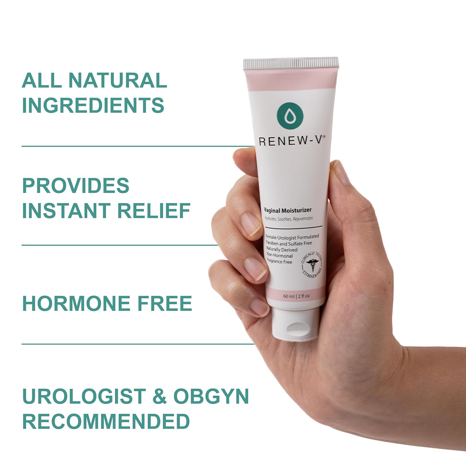 Natural Vaginal Moisturizer For Dryness & Itching - Vulva Balm for Irritation Relief, Anti Itch & Women Menopause Support - Hormone Free, Unscented, Paraben-Free - Made in USA, 2 oz - Image 2