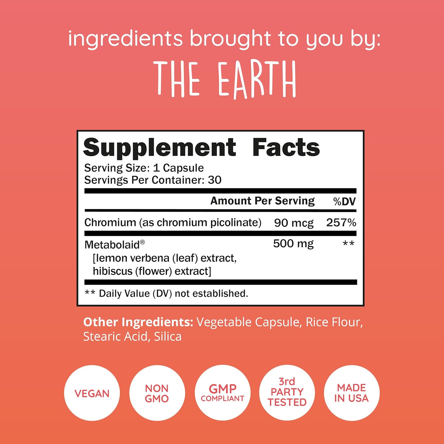 Happy Healthy Hippie GLP-1 Supplement (Metabolaid™ + Chromium) + Appetite Suppressant for Women | Metabolism Booster (AMPK) for Weight | Belly Fat Burner | Hunger & Cravings Control - 30 Vegan Caps - Image 4