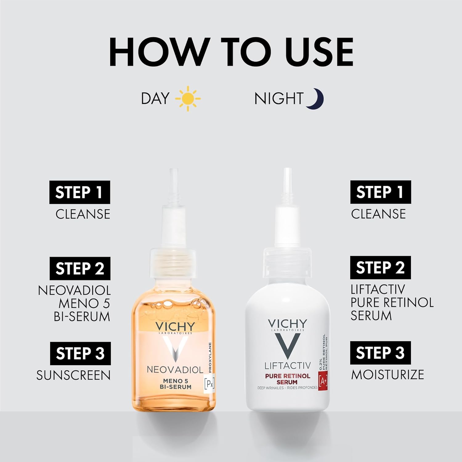 Vichy Neovadiol Serum for Peri and Post Menopause, Anti Aging Serum to Reduce Wrinkles and Dark Spots, Dermatologist Tested, 1.01 Fl. Oz - Image 3