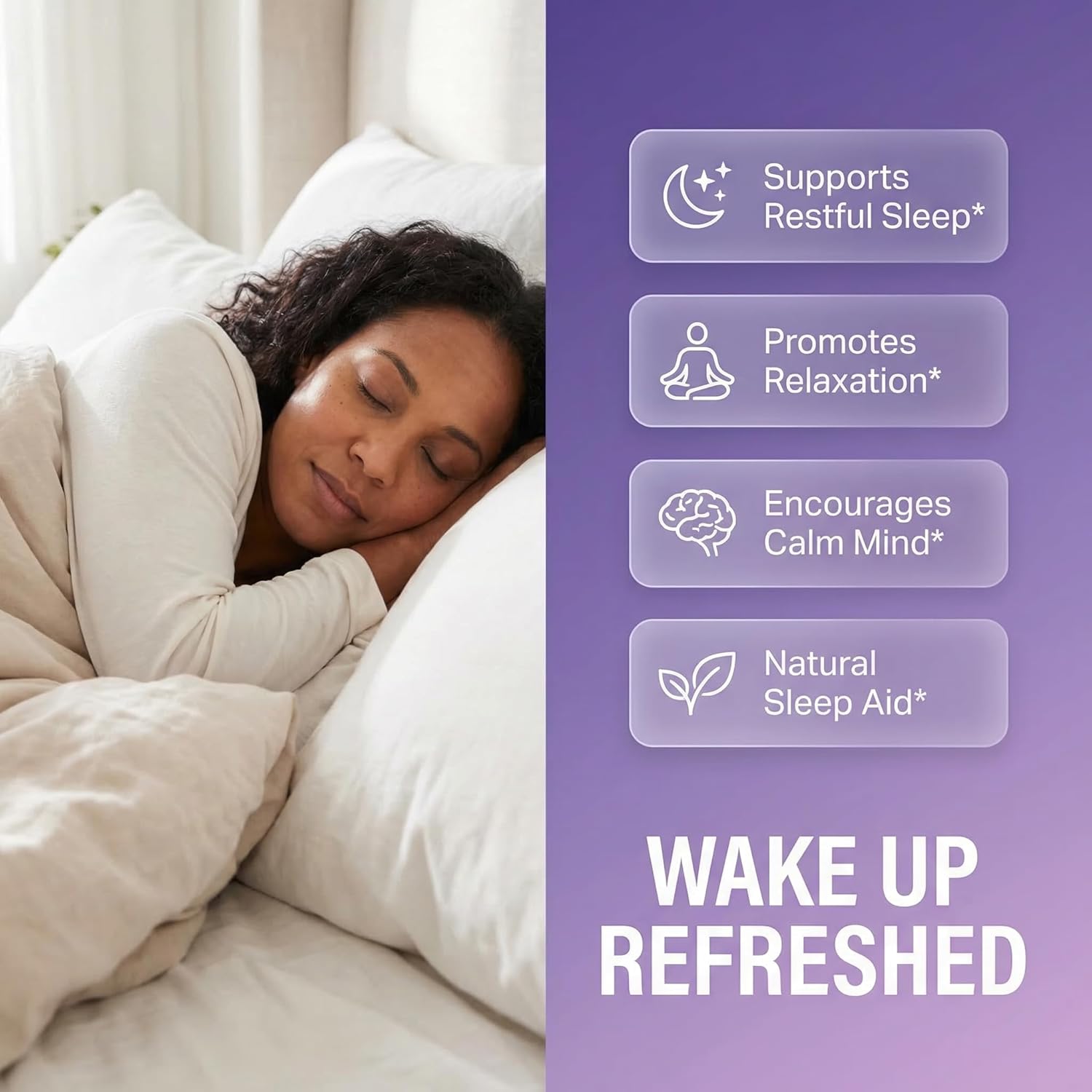 Clean Nutraceuticals Melatonin 10mg Valerian Root L Theanine 200mg Ashwagandha - Sleep Support for Women & Men with Magnesium Complex, Lemon Balm, Chamomile, & Passion Flower - 60 Caps - Image 2
