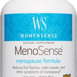 Natural Factors - WomenSense MenoSense Menopause Formula, Natural Support for Hot Flashes & Night Sweats, 180 Vegetarian Capsules