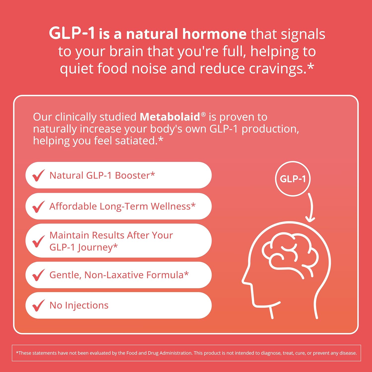 Happy Healthy Hippie GLP-1 Supplement (Metabolaid™ + Chromium) + Appetite Suppressant for Women | Metabolism Booster (AMPK) for Weight | Belly Fat Burner | Hunger & Cravings Control - 30 Vegan Caps - Image 2