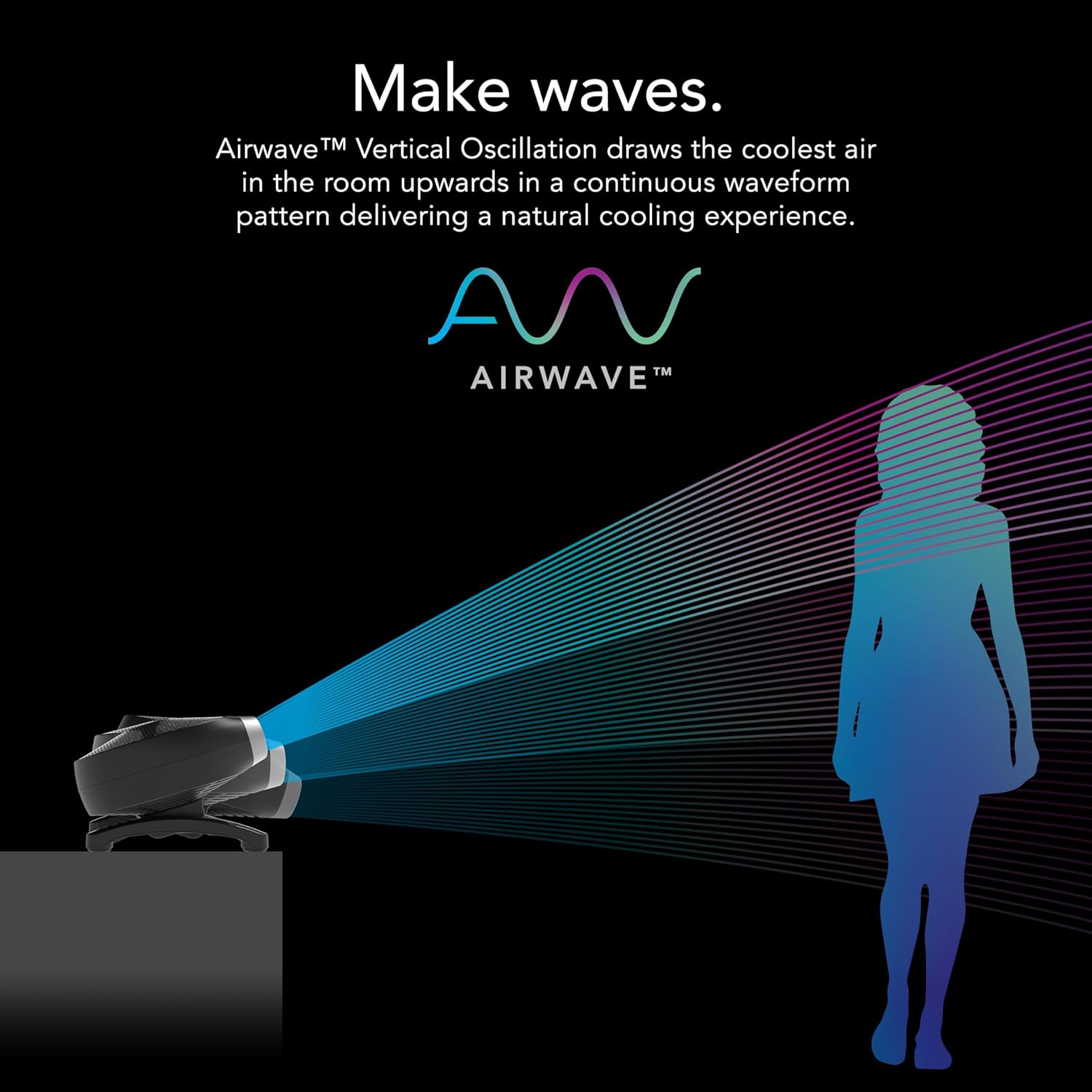 Vornado AXL Low-Profile Airwave® Oscillating Fan with Remote Control, 5 Quiet Speeds, 40° Motorized Tilt, Energy Efficient Brushless DC Motors, Fan for Bedroom, Office, Desk, Table - Image 4