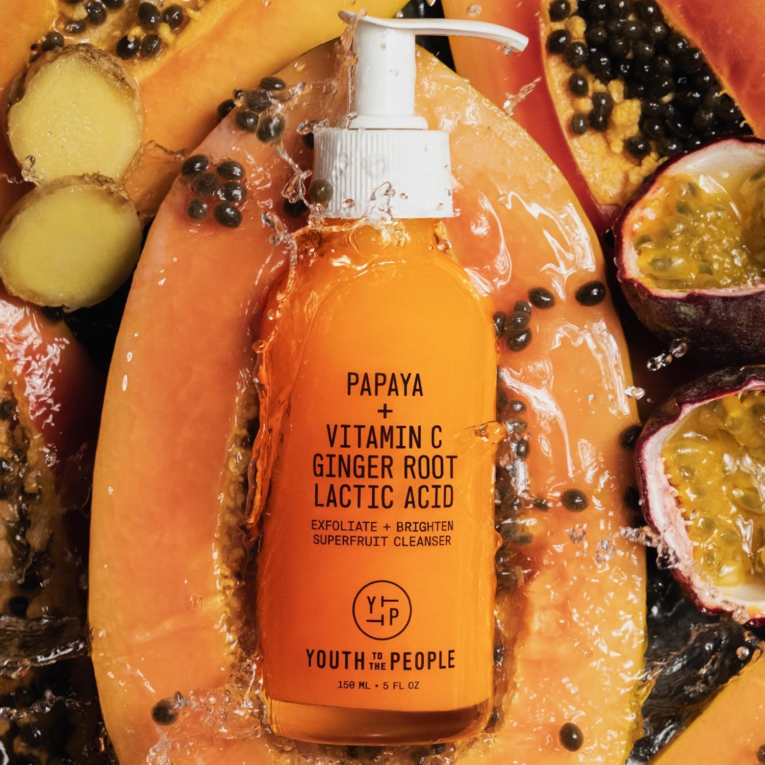 Youth To The People Superfruit Facial Cleanser - Papaya + Vitamin C Gentle Exfoliating Face Wash, Cellular Skin Renewal with AHA + BHA, Evens Skin Tone & Texture for Soft + Radiant Skin, Sulfate-free - Image 13