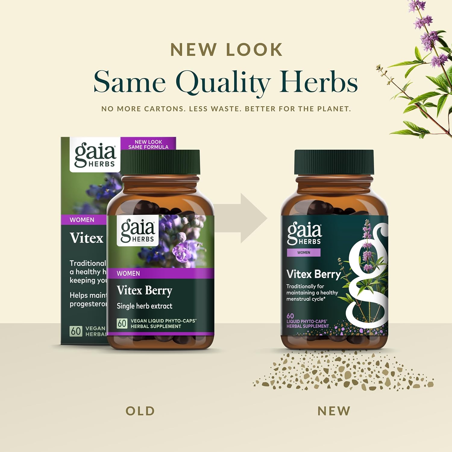 Gaia Herbs Vitex Berry - Vitex Traditionally Used to Support Hormone Balance for Women & a Healthy Menstrual Cycle* - 60 Vegan Liquid Phyto-Caps (30 Servings) - Image 6
